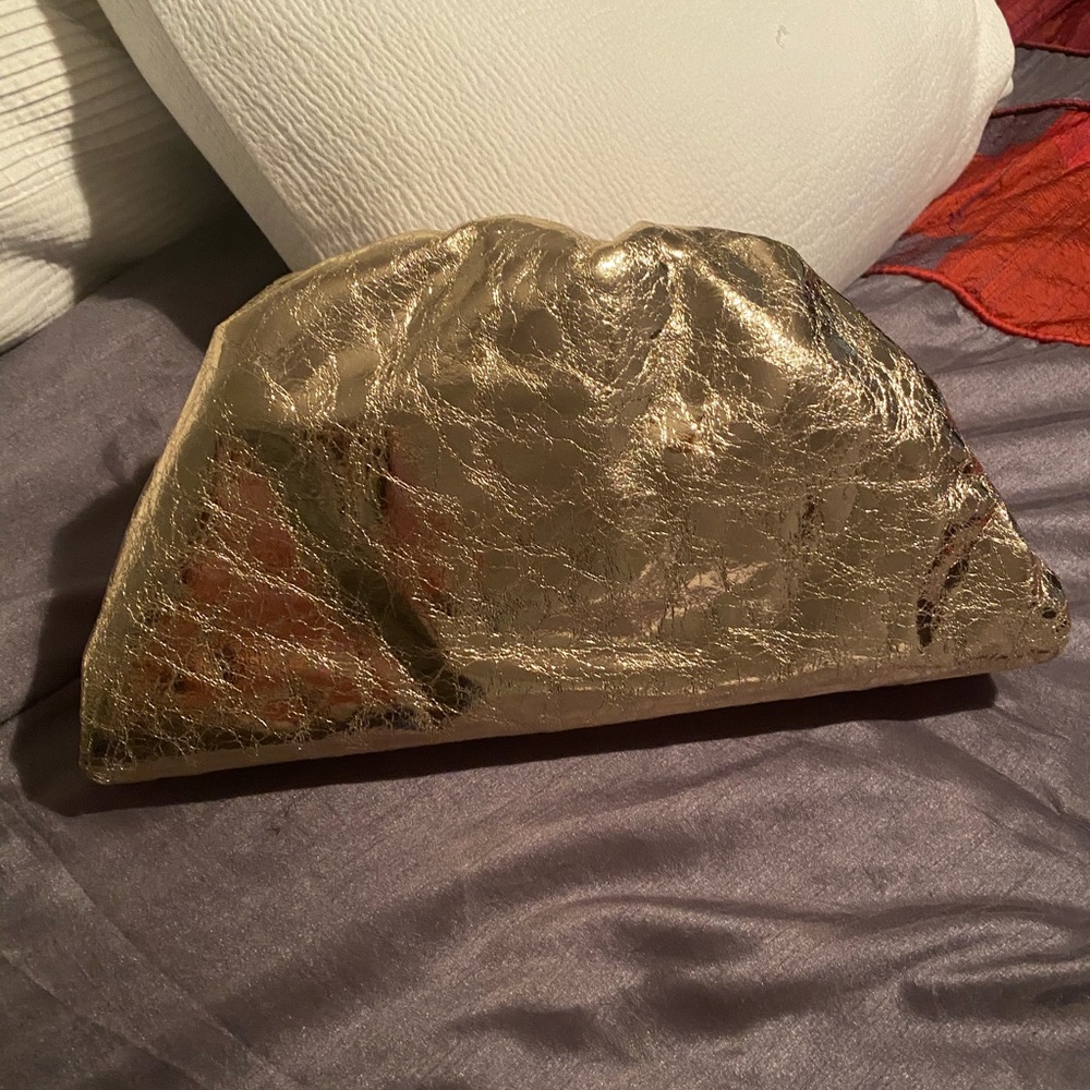 Large Gold Clutch